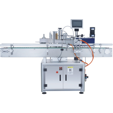 Etichettatrice automatica per bottiglie di olio d'oliva per vino rotondo